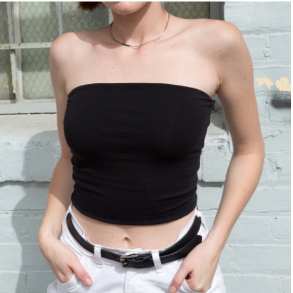 Brandy Melville Jenny Tube Top-Black